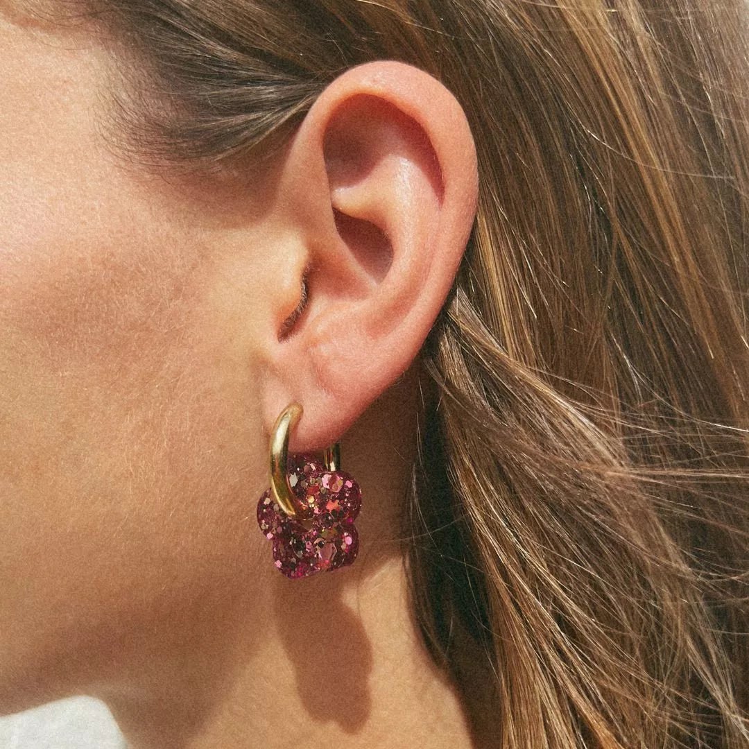 Découvrez nos Boucles d’oreilles et Créoles portées fait main en France en résine époxy Les Nicolettes