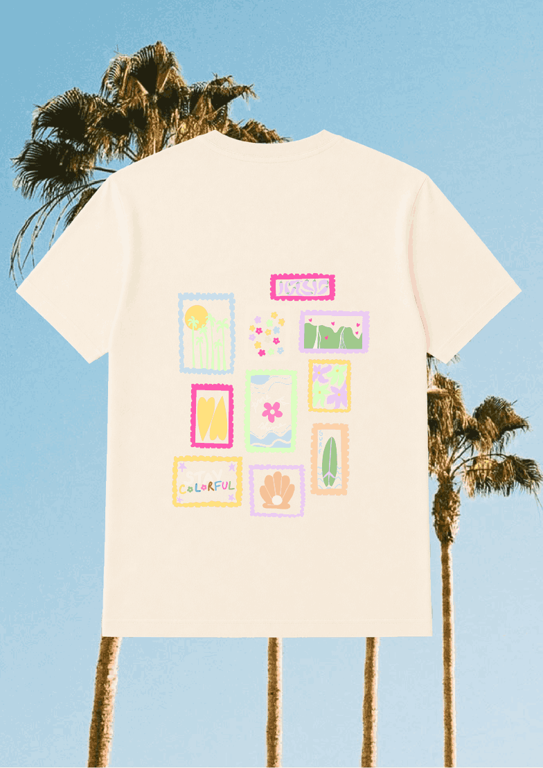 Camiseta Blanco Roto | Sellos