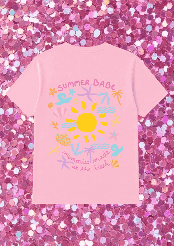 T-Shirt Rosa | Summer Babe
