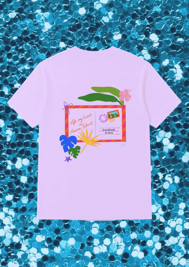 Camiseta Púrpura | Postal Reunión