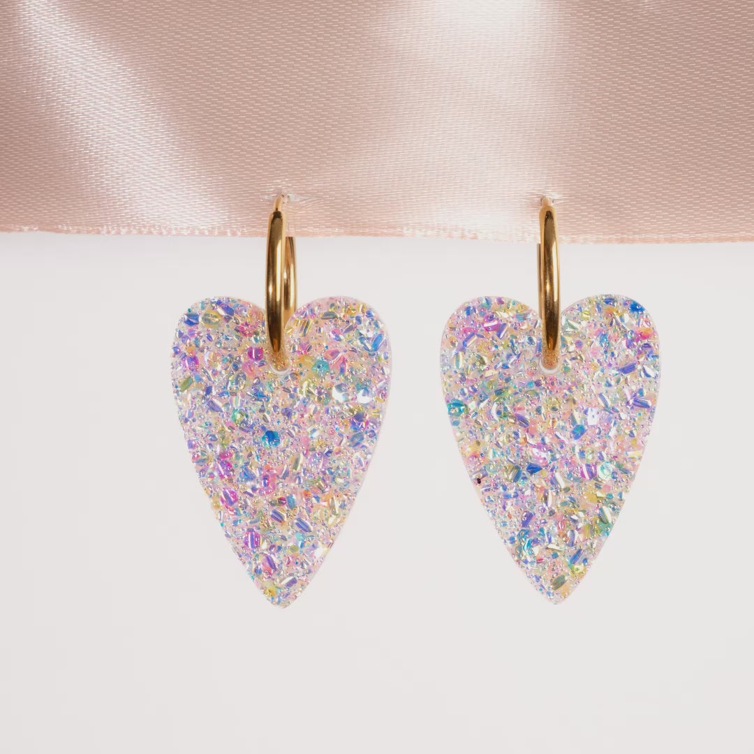 Stop motion – Boucles d'oreilles Cœur Éclat – Les Nicolettes