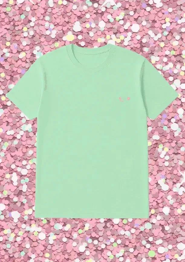 T-shirt Vert Menthe | Let Your Light Shine-Les Nicolettes